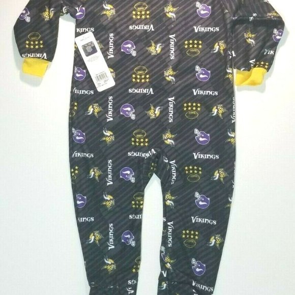 Minnesota Vikings 2T or 3T Gerber footed blanket sleeper NFL Official toddler - Picture 3 of 3